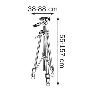 Bosch građevinski stativ BT 150 Professional 0601096B00 Bosch građevinski stativ BT 150 Professional 0601096B00