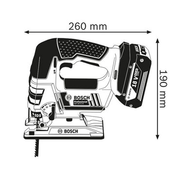 Bosch akumulatorske ubodne testere GST 18 V-LI B Professional 06015A6100 Bosch akumulatorske ubodne testere GST 18 V-LI B Professional 06015A6100