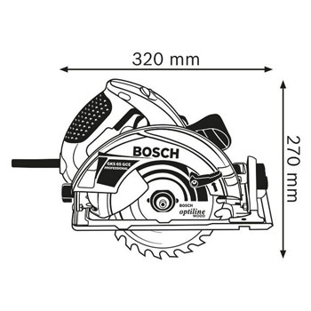 Bosch ručna kružna testera GKS 65 GCE Professional 0601668902 Bosch ručna kružna testera GKS 65 GCE Professional 0601668902