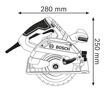 Bosch ručna kružna testera GKS 165 Professional 0601676100-1