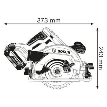 Bosch akumulatorska kružna testera GKS 18V-57 G Professional 06016A2101-1