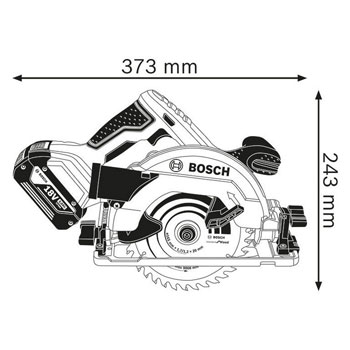 Bosch akumulatorska kružna testera GKS 18V-57 G Professional 06016A2101 Bosch akumulatorska kružna testera GKS 18V-57 G Professional 06016A2101
