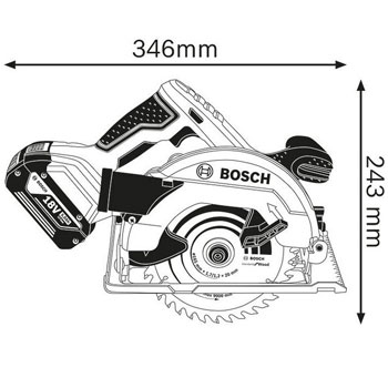 Bosch akumulatorska kružna testera GKS 18V-57 Professional 06016A2200-1