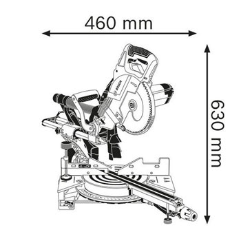 Bosch stacionarna kružna testera GCM 8 SJL Professional 0601B19100-1