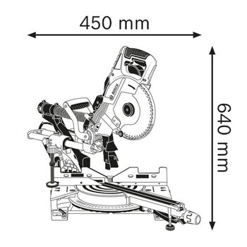 Bosch stacionarna kružna testera GCM 8 SDE Professional 0601B19200-1