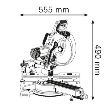 Bosch stacionarna kružna testera GCM 350-254 Professional 0601B22600-1