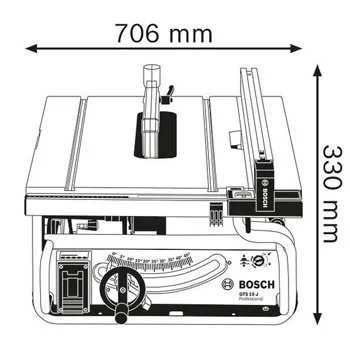 Bosch stona testera GTS 10 J Professional 0601B30500 Bosch stona testera GTS 10 J Professional 0601B30500