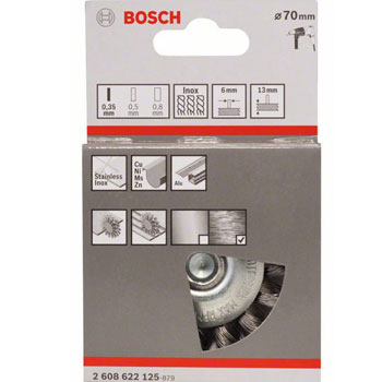 Bosch točak od pletene žice 70x0,35 mm nerđajući 2608622125-1
