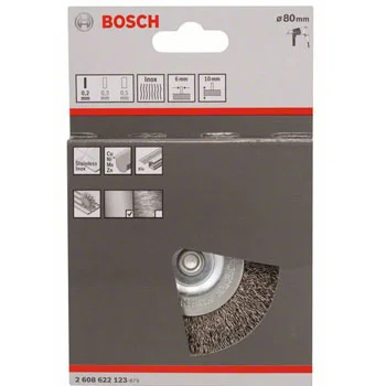 Bosch točak od talasaste žice 80x0,2 mm nerđajući 2608622123 Bosch točak od talasaste žice 80x0,2 mm nerđajući 2608622123