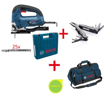 Bosch ubodna testera Professional GST 90 BE + 25 testerica + SwissPeak višenamenski pribor + POKLON Bosch torba za alat velika 0615990L0A Bosch ubodna testera Professional GST 90 BE + 25 testerica + SwissPeak višenamenski pribor + POKLON Bosch torba za alat velika 0615990L0A