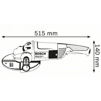 Bosch ugaona brusilica Professional GWS 22-230 H 0601882L03-3