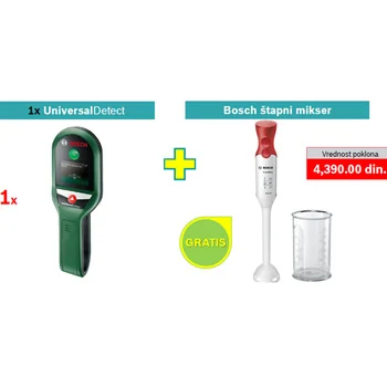 Bosch digitalni detektor UniversalDetect + POKLON Bosch štapni mikser Bosch digitalni detektor UniversalDetect + POKLON Bosch štapni mikser