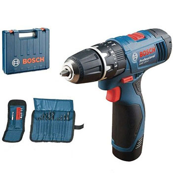 Bosch GSB 120-Li akumulatorska vibraciona bušilica-odvrtač + 11-delni set bitova + 12-delni set burgija + SwissPeak višenamenski alat + POKLON Akumulatorska lampa GLI 12V-330 06019F3007-1