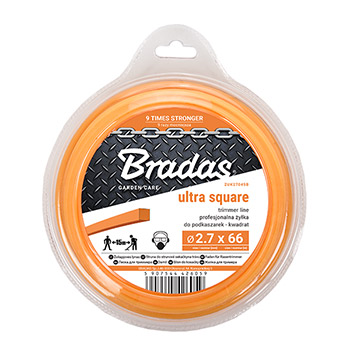 Bradas rezna nit za trimere profi ULTRA kvadrat 3,0mm x 51m ZUK30045B Bradas rezna nit za trimere profi ULTRA kvadrat 3,0mm x 51m ZUK30045B
