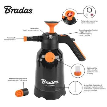 Bradas prskalica za prskanje i penjenje 2l AS0200F/SF Bradas prskalica za prskanje i penjenje 2l AS0200F/SF