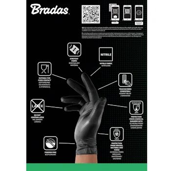 Bradas rukavice diamond nitril crne XXL 10-11 5907544455622 Bradas rukavice diamond nitril crne XXL 10-11 5907544455622