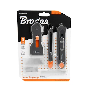 Bradas set noževa sa umecima 18mm/9mm/19mm set 3/1 DIY-KN191809/SET2B Bradas set noževa sa umecima 18mm/9mm/19mm set 3/1 DIY-KN191809/SET2B
