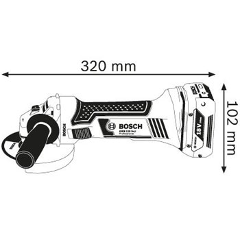 Bosch akumulatorska ugaona brusilica GWS 18-125 V-LI Professional 060193A30L + poklon Bosch torba -2