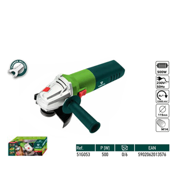 Verto ugaona brusilica 500 W 51G053 Verto ugaona brusilica 500 W 51G053