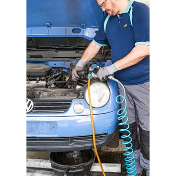 Akcijski komplet - Hazet pneumatski pištolj za čišćenje rashladnog sistema HZ-9048P-1 + Normfest sredstvo za čišćenje motora 500ml NF-2897-375-3