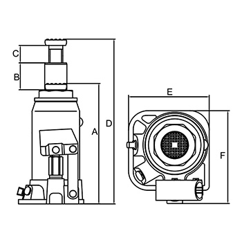 Podna klipna dizalica 3t BSF-T90304D-1