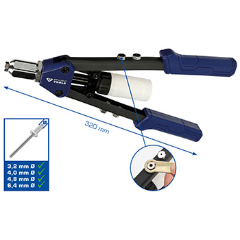 Brilliant Tools klešta za pop-nitne do 6,4mm BT-066900 Brilliant Tools klešta za pop-nitne do 6,4mm BT-066900