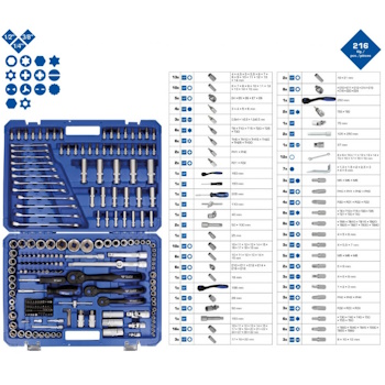 Brilliant Tools kolica za alat sa 7 fioka sa 3 fioke alata 207/1 BT-153207 + set gedora 216/1 BT-153423KP-8