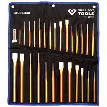Brilliant Tools set sekača, probijača i izbijača, 28-delni BT-085030 Brilliant Tools set sekača, probijača i izbijača, 28-delni BT-085030