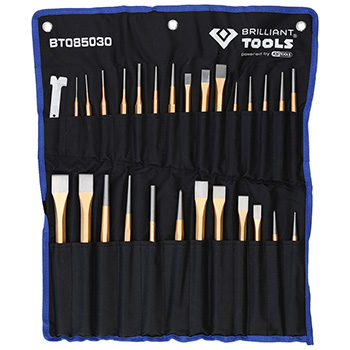 Brilliant Tools set sekača, probijača i izbijača, 28-delni BT-085030 Brilliant Tools set sekača, probijača i izbijača, 28-delni BT-085030