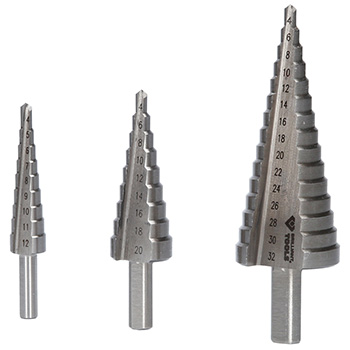 Brilliant Tools set stepenastih burgija 3-delni BT-101925 Brilliant Tools set stepenastih burgija 3-delni BT-101925