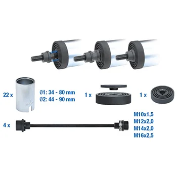 Brilliant Tools set zateznih i potisnih čaura s 4 vretena 26 kom BT-672450-2