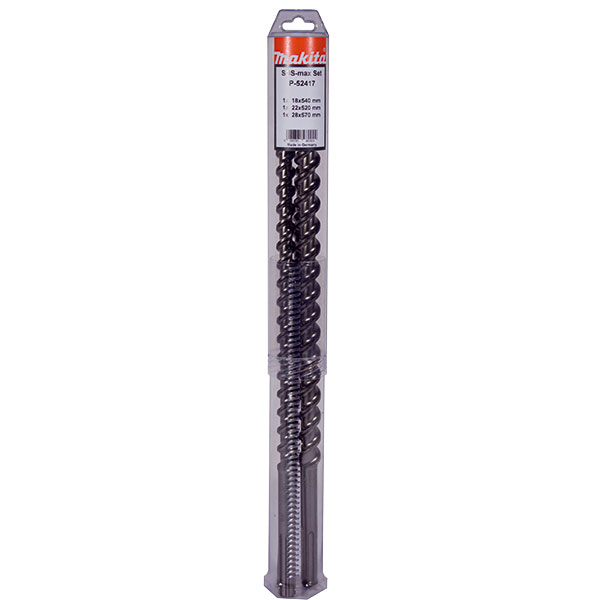 Makita SDS-MAX MAK4 burgije komplet od 3 komada P-52417 Makita SDS-MAX MAK4 burgije komplet od 3 komada P-52417