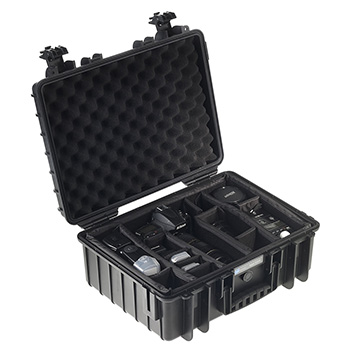 B&W International kofer za alat outdoor sa sunđerastim pregradama, crni 5000/B/RPD-1