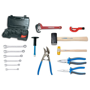 Set vodoinstalaterskog alata od 16 delova u B&W torbi za alat WORK 900/2+116.04 Set vodoinstalaterskog alata od 16 delova u B&W torbi za alat WORK 900/2+116.04