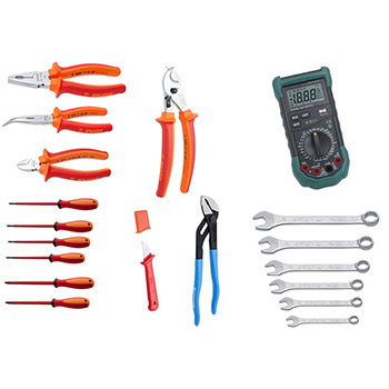 Set UNIOR alata za električare od 19 delova u B&W torbi za alat JUPITER 900/19J Set UNIOR alata za električare od 19 delova u B&W torbi za alat JUPITER 900/19J