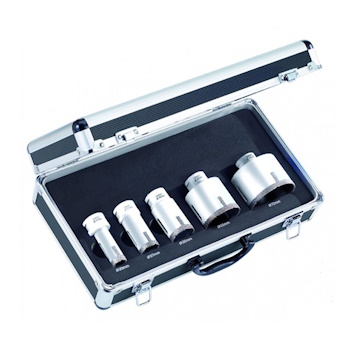 Carat set dijamantskih krunastih burgija Ø20-27-35-55-72mm x M14 EHS hEHSSET02NF Carat set dijamantskih krunastih burgija Ø20-27-35-55-72mm x M14 EHS hEHSSET02NF