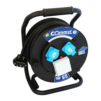 Commel kablovska motalica sa 25m kabla na plastičnom bubnju 320mm šuko trofazni H05VV-F 5G2,5 C0914 Commel kablovska motalica sa 25m kabla na plastičnom bubnju 320mm šuko trofazni H05VV-F 5G2,5 C0914