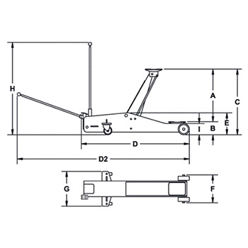 Chicago Pneumatic krokodil dizalica 2t CP80020-4