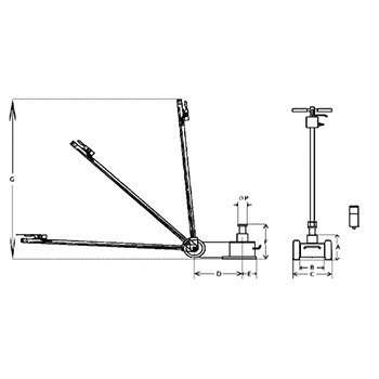 Chicago Pneumatic hidraulična dizalica 30t CP85030 Chicago Pneumatic hidraulična dizalica 30t CP85030