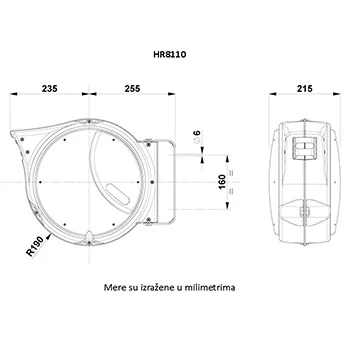 Chicago Pneumatic doboš sa crevom 10mm HR8110 Chicago Pneumatic doboš sa crevom 10mm HR8110