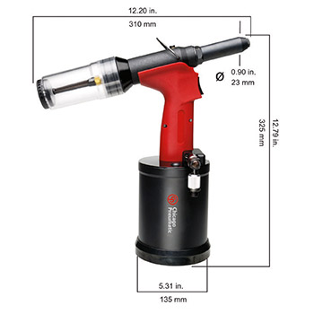 Chicago Pneumatic pištolj za pop nitne Fe/Inox do 6,4mm CP9884-2