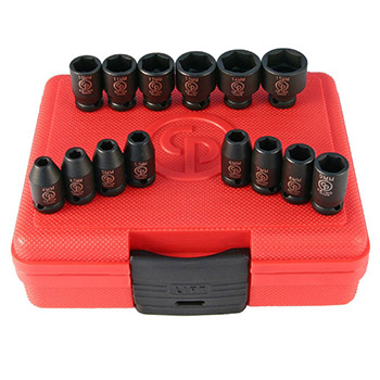Chicago Pneumatic set udarnih nasadnih ključeva 1/4 Chicago Pneumatic set udarnih nasadnih ključeva 1/4