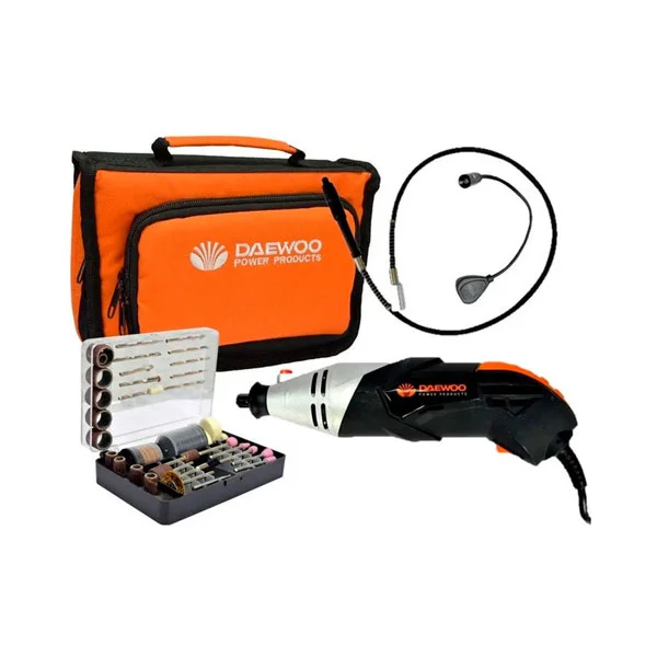 Daewoo čeona brusilica 180mm, 1400W 120 kom. aksesoara, LED lampica DADG233 Daewoo čeona brusilica 180mm, 1400W 120 kom. aksesoara, LED lampica DADG233