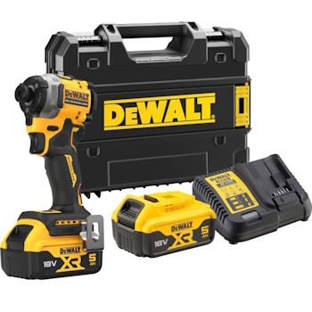 DeWalt akumulatorski udarni odvrtač 2x5.0 Ah XR DCF850P2T