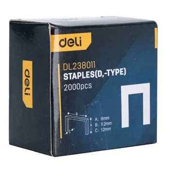 Deli D municija za klamerice 2000kom 8x11,2x1,2mm EDL238011-1