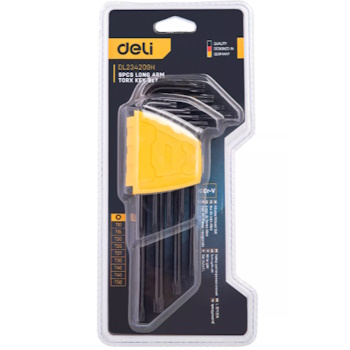 Deli inbus ključevi dugi Black T10-T50mm set 9/1 EDL234209H Deli inbus ključevi dugi Black T10-T50mm set 9/1 EDL234209H