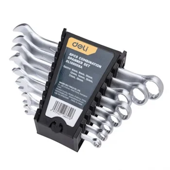 Deli okasto viljuškasti ključevi 6-19mm set 8/1 EDL130008A Deli okasto viljuškasti ključevi 6-19mm set 8/1 EDL130008A