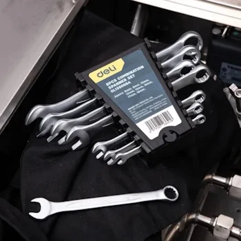 Deli okasto viljuškasti ključevi 6-19mm set 8/1 EDL130008A Deli okasto viljuškasti ključevi 6-19mm set 8/1 EDL130008A