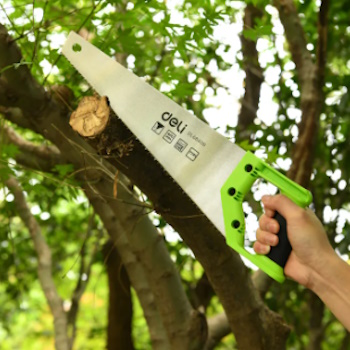 Deli ručna testera za drvo sa plastičnom drškom Green line 400mm EDL6840B-1