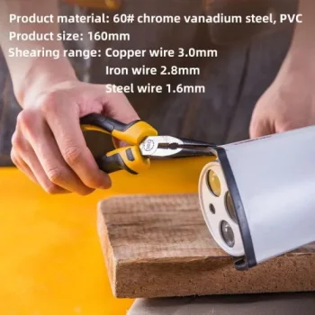 Deli špicasta klešta prava 180mm EDL2108 Deli špicasta klešta prava 180mm EDL2108